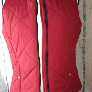 Lauren Ralph Lauren red quilt medium women's vest